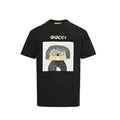 Gucci Black Sketch Dog Portrait Framed Graphic Tee