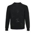Louis Vuitton Tonal Sequin Monogram Knit Crewneck Sweater – Black
