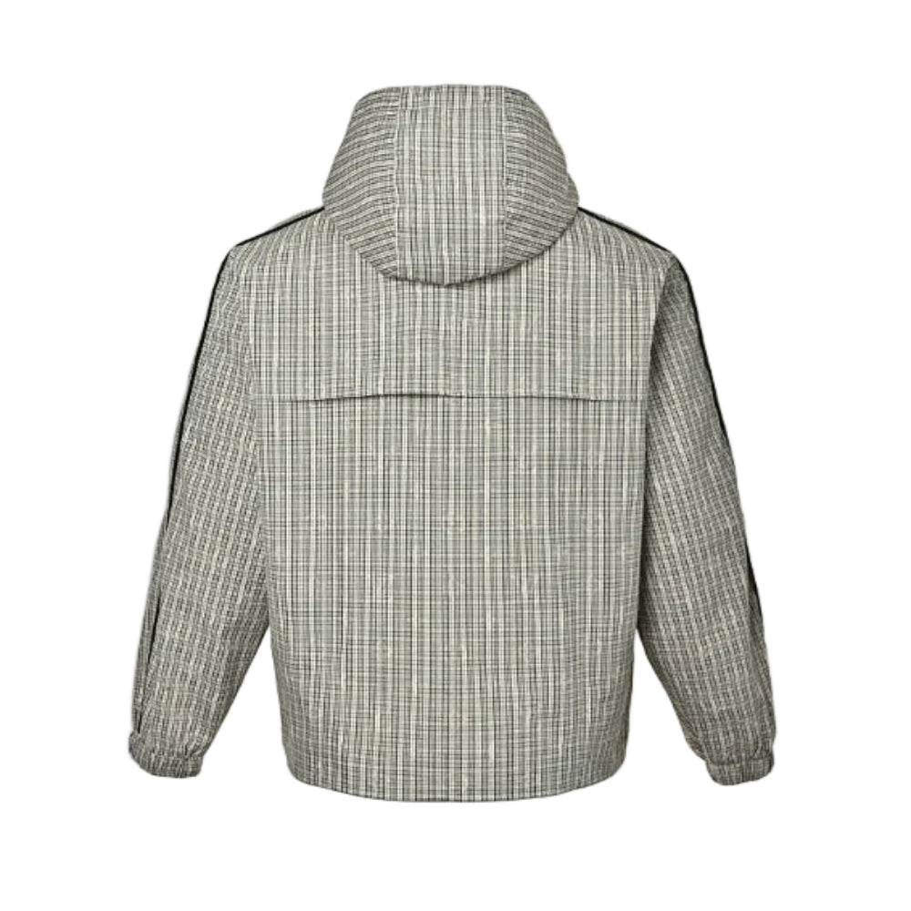 Louis Vuitton Damier Grid Hooded Windbreaker Jacket – Olive Ecru