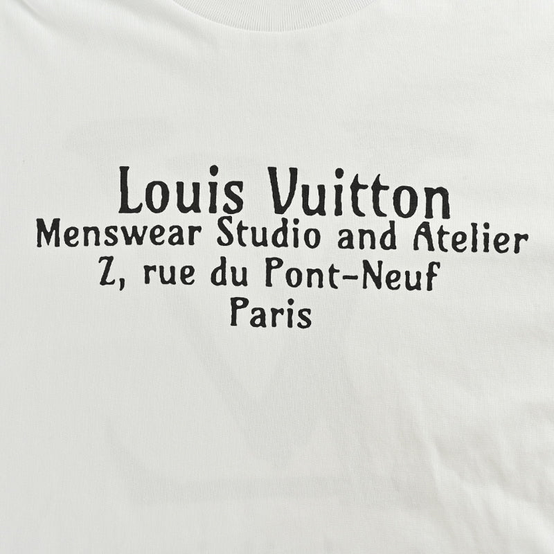 Louis Vuitton Atelier Address Long Sleeve Tee – White