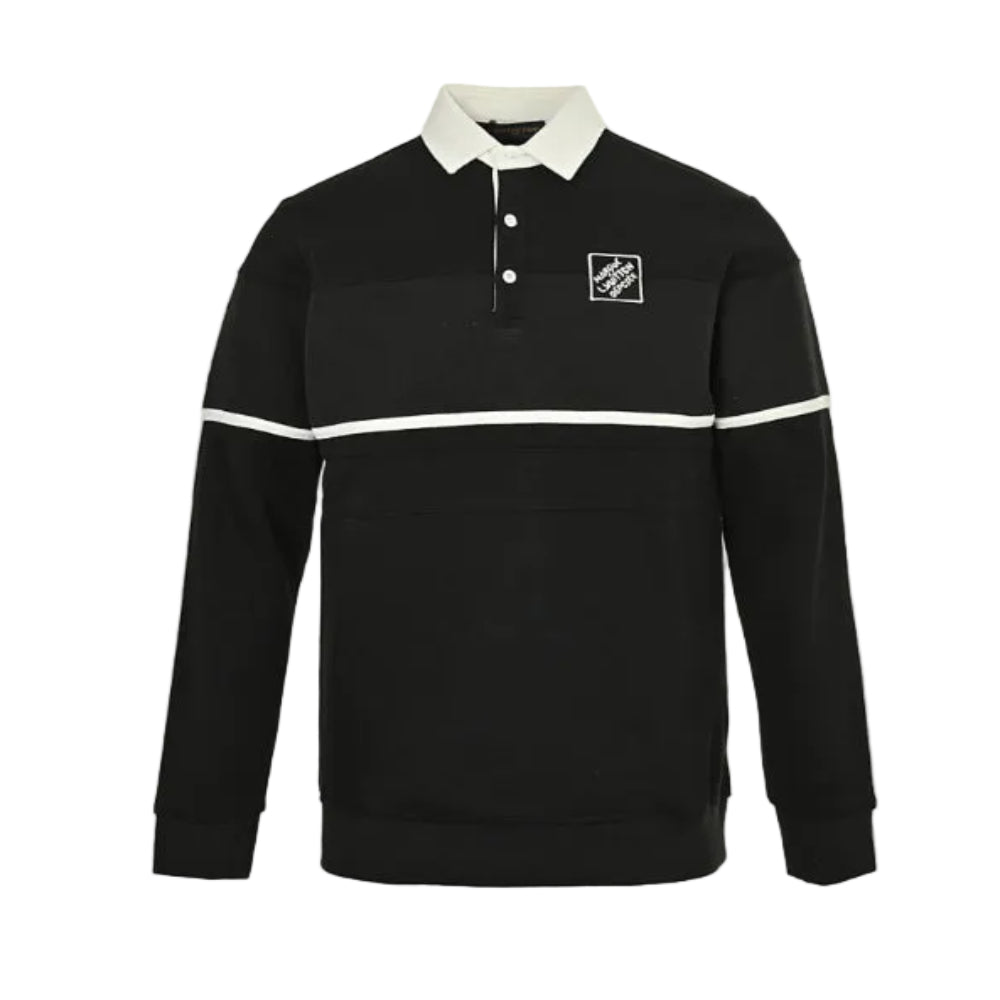 Louis Vuitton Diamond Badge Rugby Polo Sweatshirt – Black
