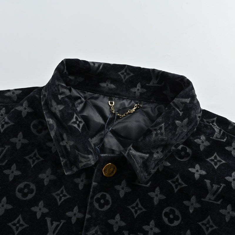 Louis Vuitton Monogram Splatter Dip-Dye Shirt Jacket – Black / Brown
