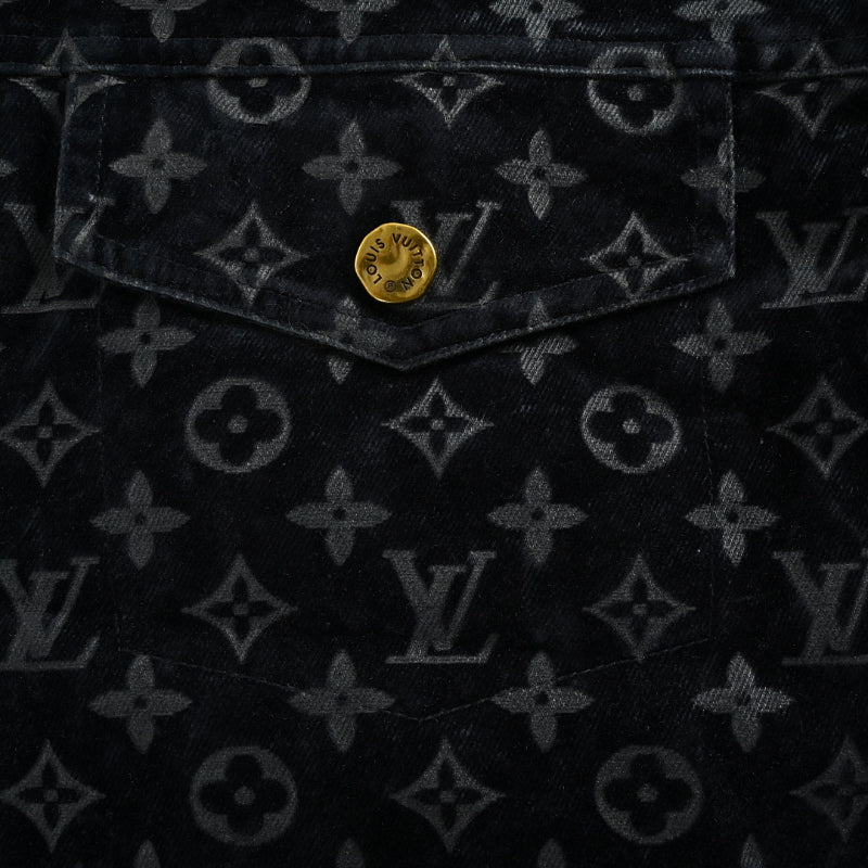 Louis Vuitton Monogram Splatter Dip-Dye Shirt Jacket – Black / Brown