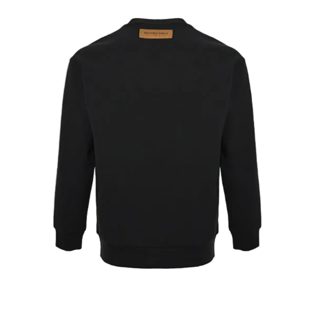 Louis Vuitton Multicolor Monogram Scatter Embroidery Crewneck – Black