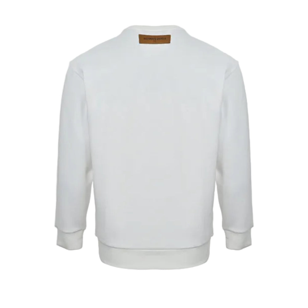 Louis Vuitton Multicolor Monogram Scatter Embroidery Crewneck – White