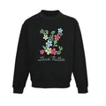 Louis Vuitton Floral Letter Embroidery Crewneck – Black