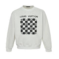 Louis Vuitton Damier Checkerboard Graphic Crewneck – Cream