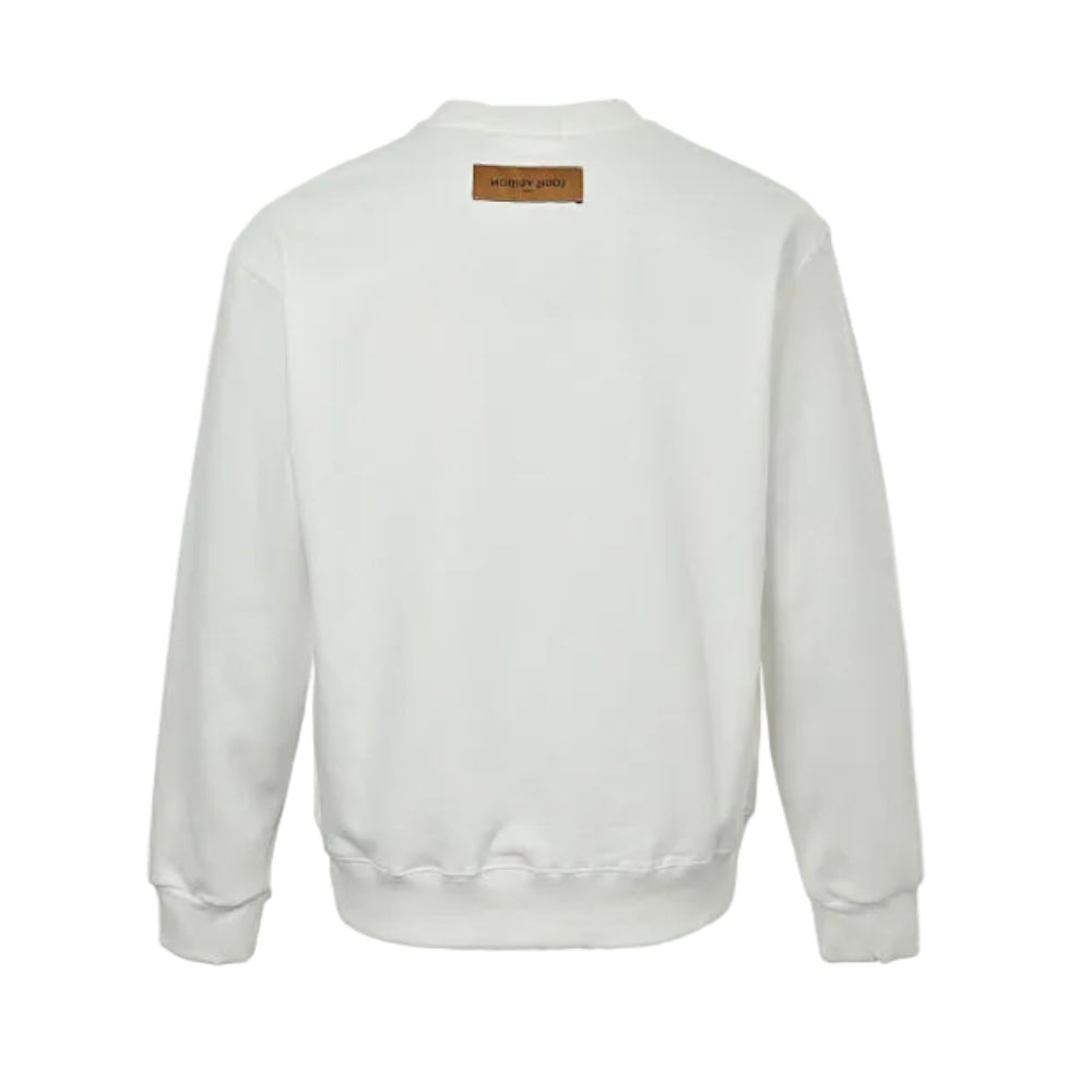 Louis Vuitton Monogram Icon Grid Embroidery Crewneck – Off-White