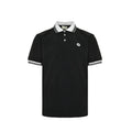 Gucci Black White Tipped Collar GG Circle Badge Piqué Polo