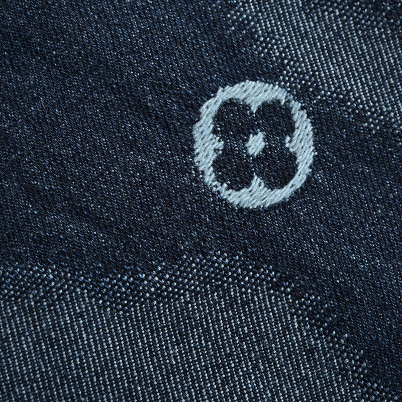 Louis Vuitton Monogram Scatter Embroidery Psychedelic Wave Denim Jacket – Indigo