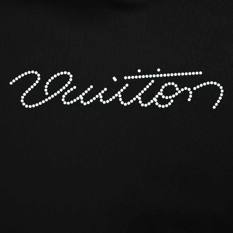 Louis Vuitton Pearl Chain Script Hoodie – Black