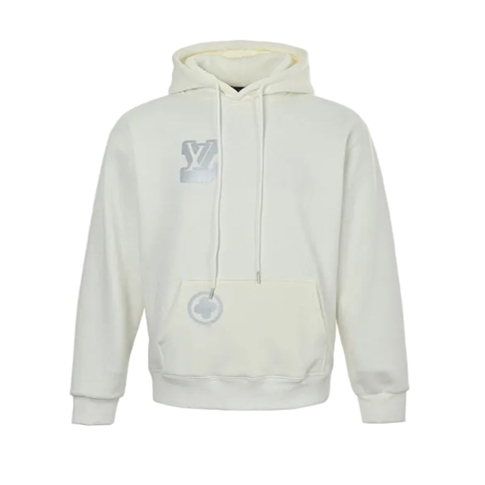 Louis Vuitton Monogram Badge & Smiley Patch Hoodie – Cream