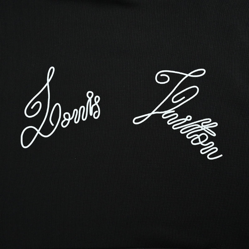 Louis Vuitton Cursive Script Embroidery Hoodie – Black