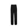 Louis Vuitton Oversized Tonal Monogram Wide-Leg Jeans — Black