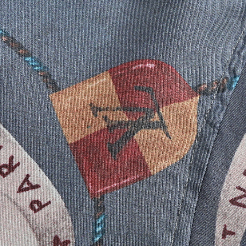 Louis Vuitton Royal Crest Allover Print Silk Shirt – Steel Blue