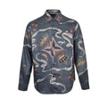Louis Vuitton Royal Crest Allover Print Silk Shirt – Steel Blue