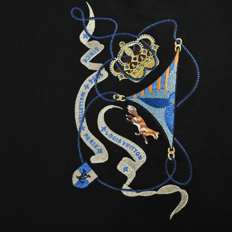 Louis Vuitton Jewel Collage Chest Graphic Sweatshirt – Black