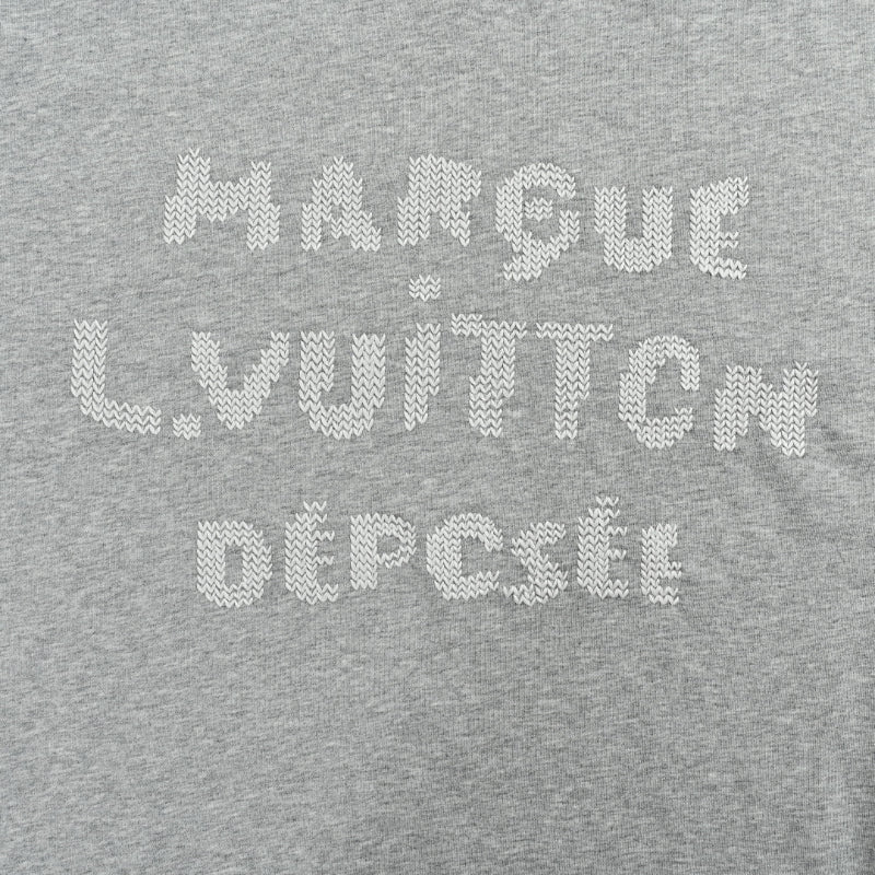 Louis Vuitton Marque Deposee Archive Text Crewneck – Heather Grey
