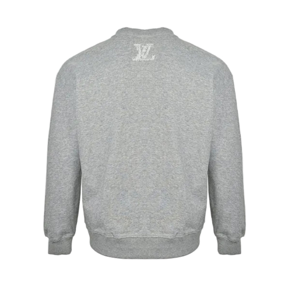 Louis Vuitton Marque Deposee Archive Text Crewneck – Heather Grey