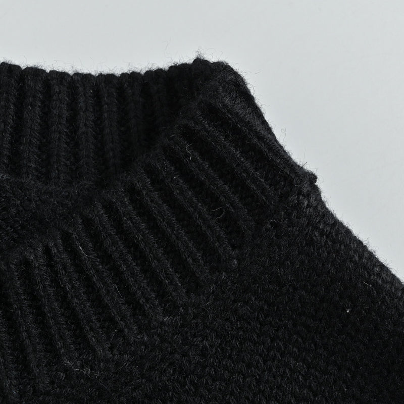 Louis Vuitton Tonal Sequin Monogram Knit Crewneck Sweater – Black