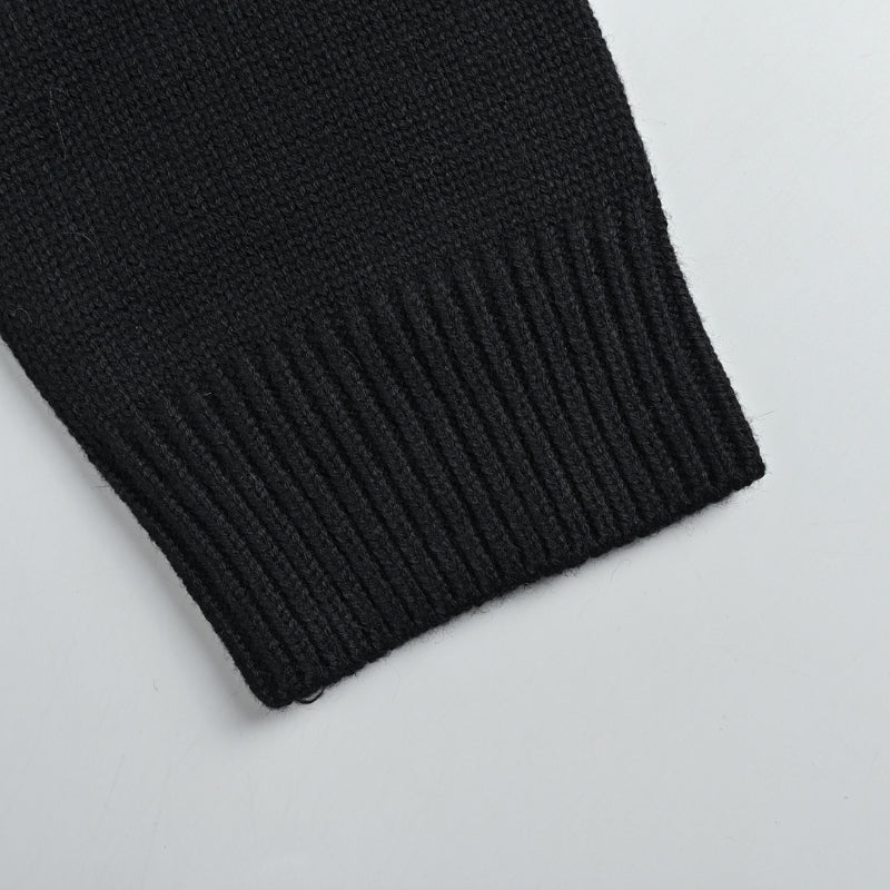 Louis Vuitton Tonal Sequin Monogram Knit Crewneck Sweater – Black