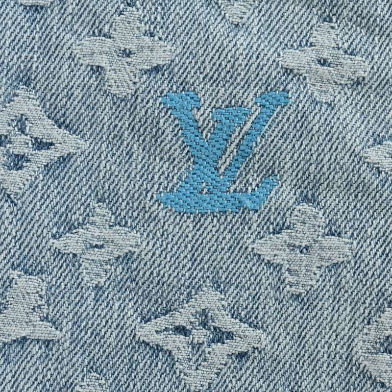 Louis Vuitton Monogram Jacquard Multicolor Denim Overshirt – Light Blue