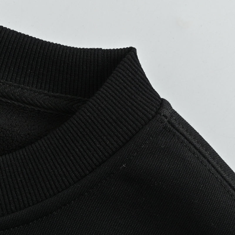 Louis Vuitton Monogram Flower Low-Drop Embroidery Sweatshirt – Black