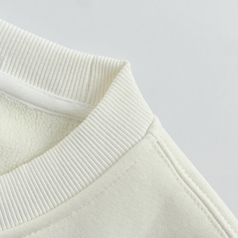 Louis Vuitton  Leather Label Minimal Sweatshirt – Cream