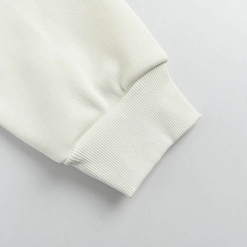 Louis Vuitton  Leather Label Minimal Sweatshirt – Cream