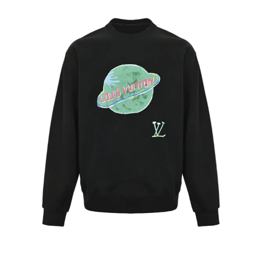 Louis Vuitton Planet Graphic Sweatshirt – Black