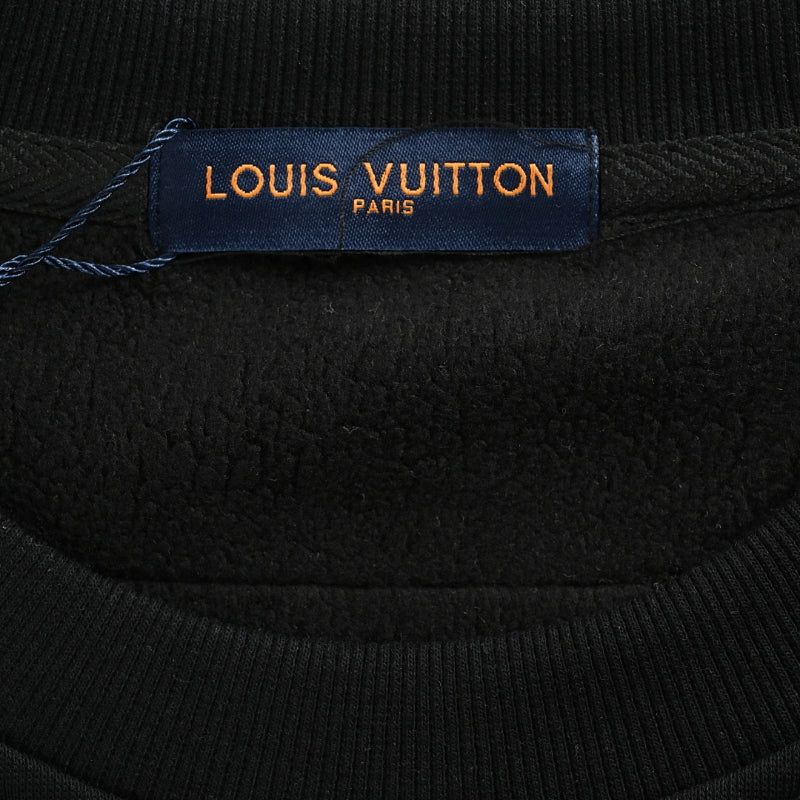 Louis Vuitton Snow School Badge Collage Sweatshirt – Black