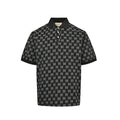 Gucci Black GG Jacquard Knit Polo