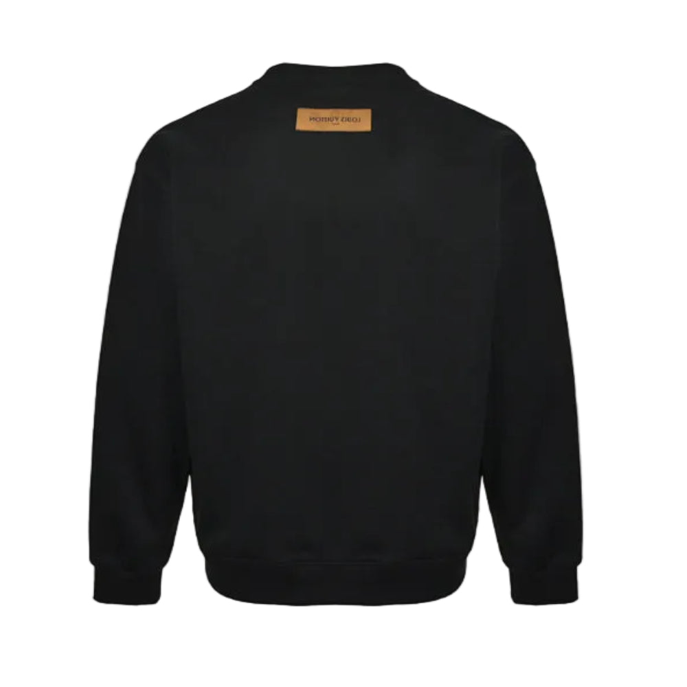 Louis Vuitton Snow School Badge Collage Sweatshirt – Black