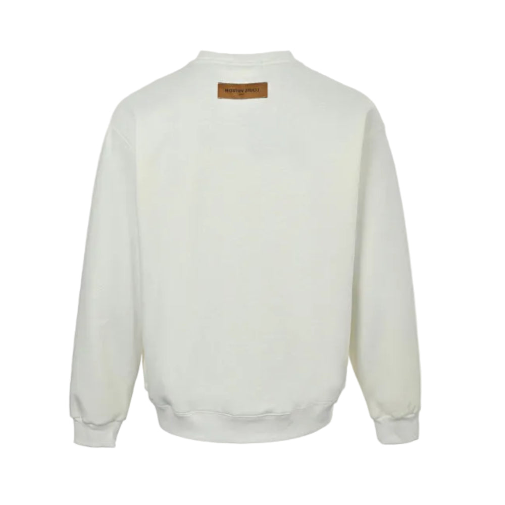 Louis Vuitton Snow School Badge Collage Sweatshirt – Cream
