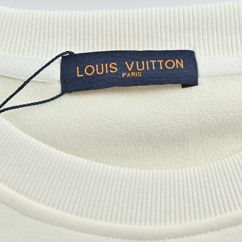 Louis Vuitton  Collegiate Arch Logo Sweatshirt – Cream