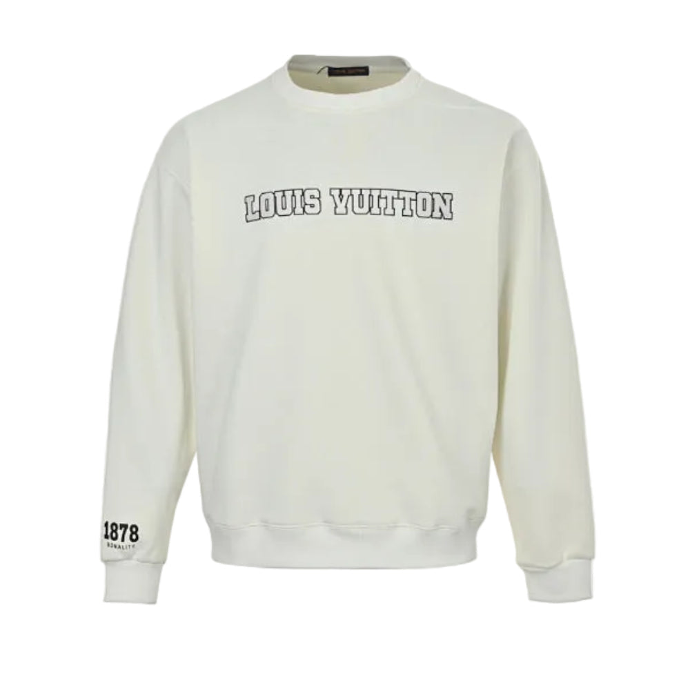 Louis Vuitton  Collegiate Arch Logo Sweatshirt – Cream