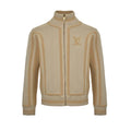 Louis Vuitton Tonal Embossed Arch Panel Knit Zip Jacket – Camel