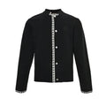 Louis Vuitton Monogram Trim Knit Cardigan – Black