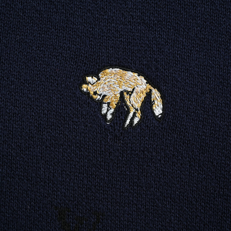 Louis Vuitton Animal Scatter Embroidery Knit Sweater – Navy