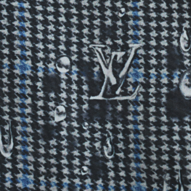 Louis Vuitton Monogram Scatter Embroidery Houndstooth Hooded Jacket – Charcoal