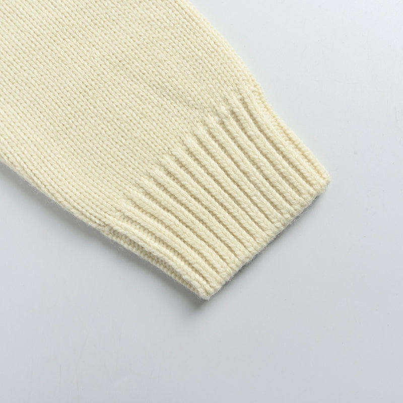 Louis Vuitton  Pearl Zip Knit Cardigan – Cream