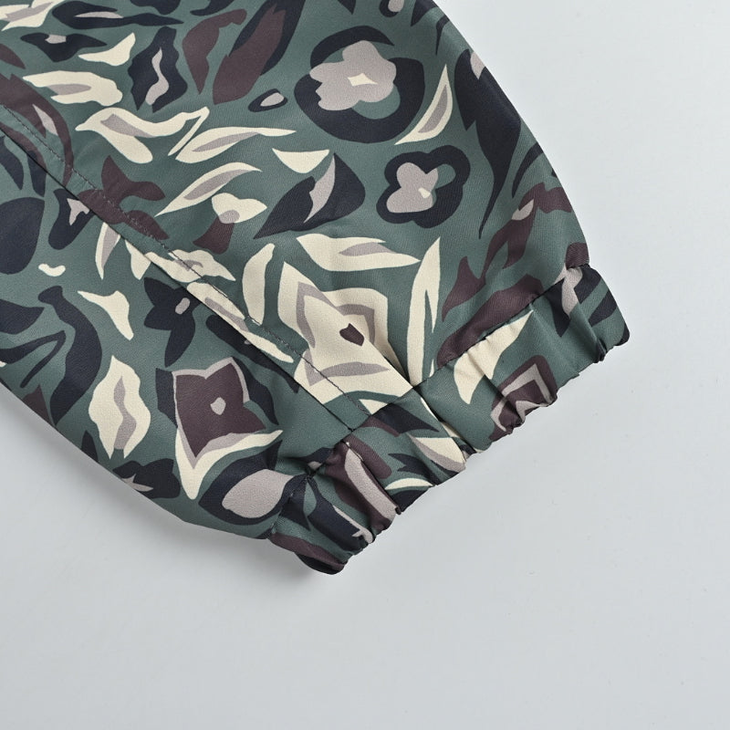 Louis Vuitton Monogram x Camo Reversible Hooded Bomber Jacket – Brown / Green