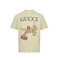 Gucci Butter Yellow Circus Pony Watercolor Graphic Tee