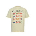Gucci Butter Yellow Costumed Animal Grid Graphic Tee