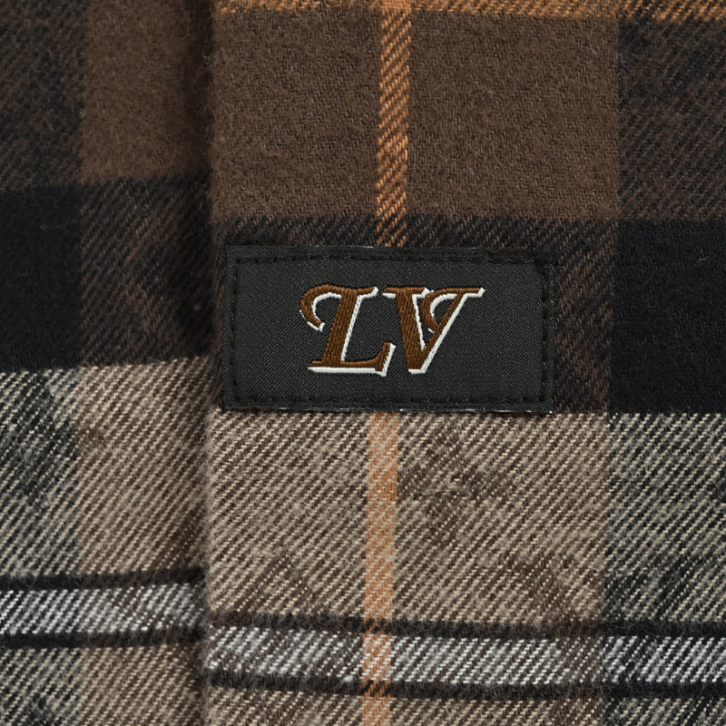 Louis Vuitton Monogram Tartan Flannel Shirt – Brown / Cream