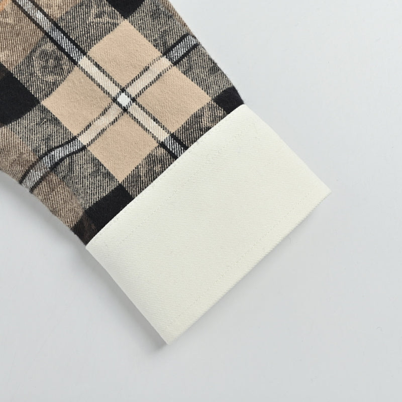 Louis Vuitton Monogram Tartan Flannel Shirt – Brown / Cream