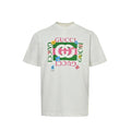 Gucci Off-White Floral Frame Monogram Graphic Tee