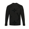 Louis Vuitton Giant Monogram Tonal Jacquard Knit Top – Black