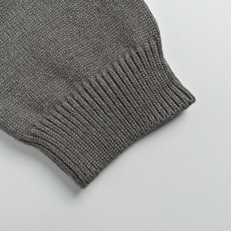 Louis Vuitton Diamond Grid Pearl Rivet Knit Cardigan – Olive Grey
