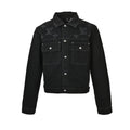 Louis Vuitton Tonal Monogram Mixed-Media Denim Trucker Jacket – Black